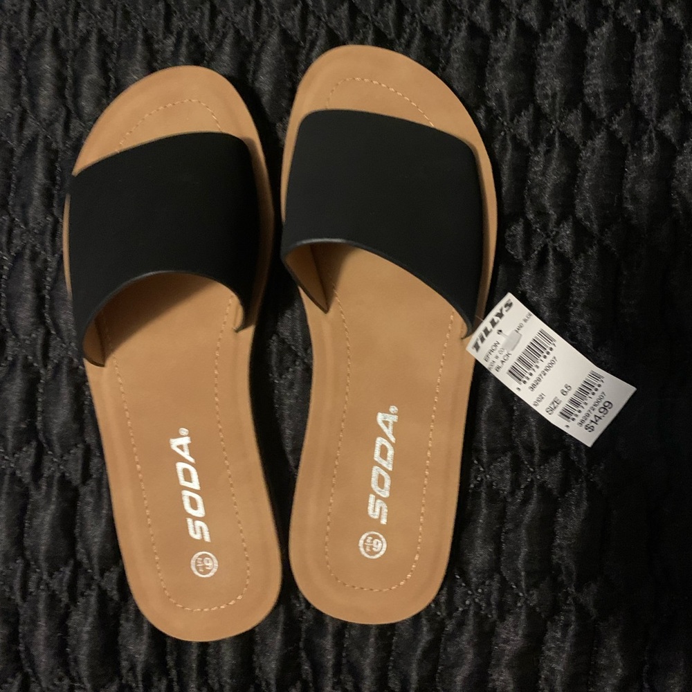 Black SODA Sandals